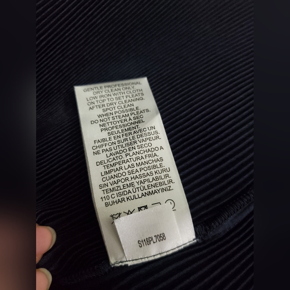 Tibi Women's Navy Long Sleeve Blouse retail $495 Xxs - Picture 8 of 8